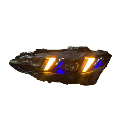 V3 Smoked Snake Eye Tri-Color LED Headlights for BMW G22 4 Series, G80 M3 & G82 M4 2021-2025