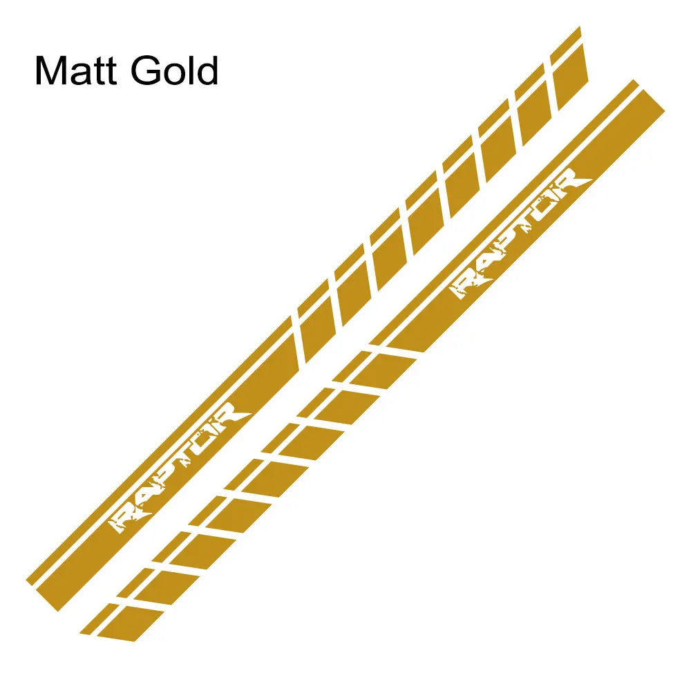 Door Side Body Stripe Decal for Ford F-150 Raptor | Vinyl Film Truck Graphic