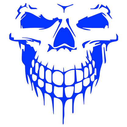 Large Reflective Skull Head Car Decal | 23.2" x 20.9" Vinyl Sticker for Cars, Trucks & Bikes