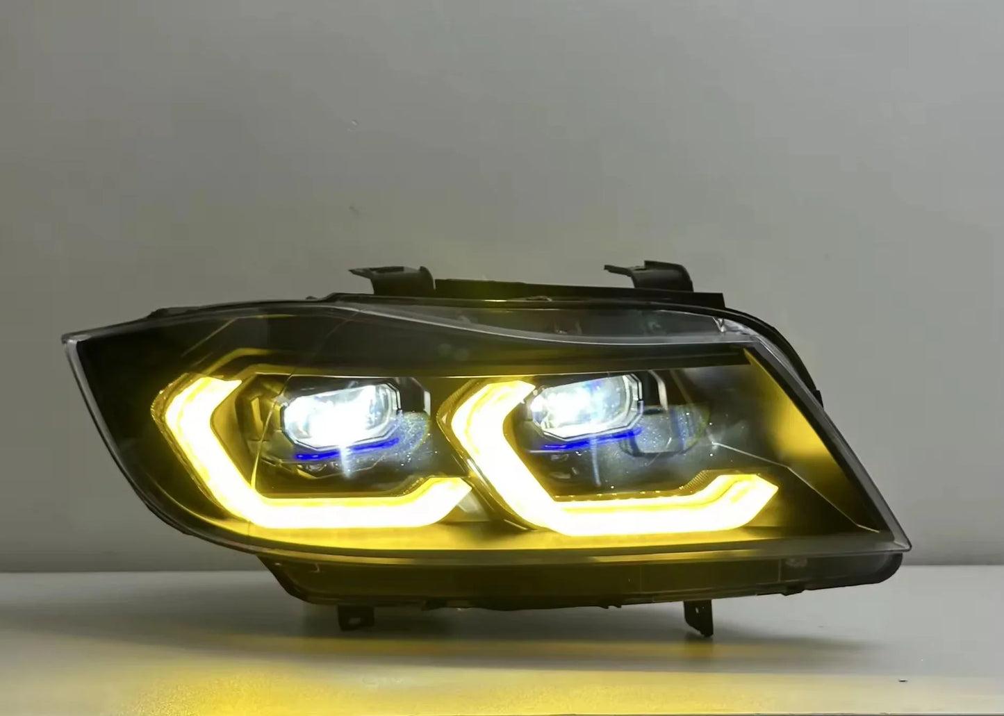 BMW 3 Series E90 LED Headlight Assembly with Dual-Color DRL 2005 - 2012