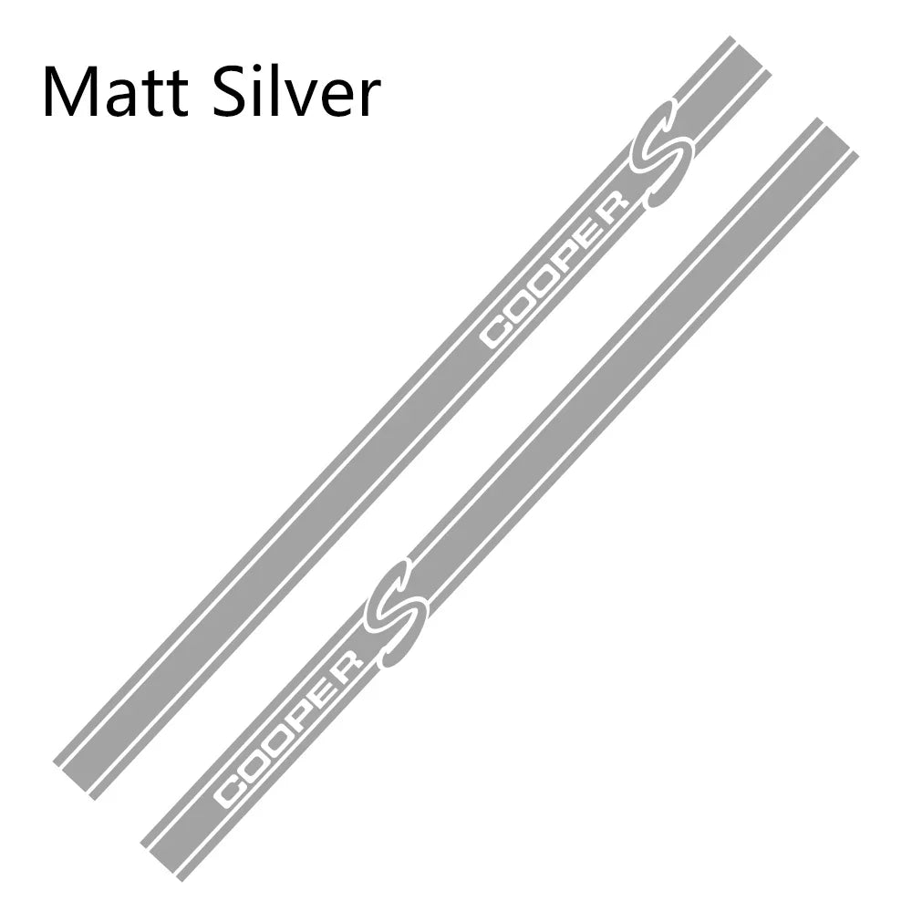 Side Stripe Decals for Mini Cooper (R50, R52, R53, R56, R57, R58, R59, R61) | 2-Piece Vinyl Kit