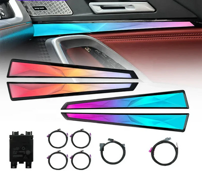 BMW X1 / X2 U10 / U11 Interior 64-Color Crystal Symphony LED Ambient Light Kit with Door Lights 2023 - 2025