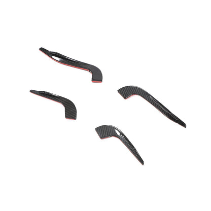 Audi RS3 8V Sedan Carbon Fiber Front Bumper Fins 2017 - 2019