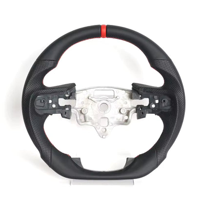Full Leather Steering Wheel for GMC Sierra 1500 AT4, Denali, 2500HD & 3500HD 2019–2025 with Paddle Shifter Cutouts