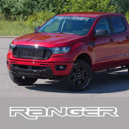 Front Windshield Logo Graphic Decal for Ford Ranger | Custom Vinyl Film Truck Cover