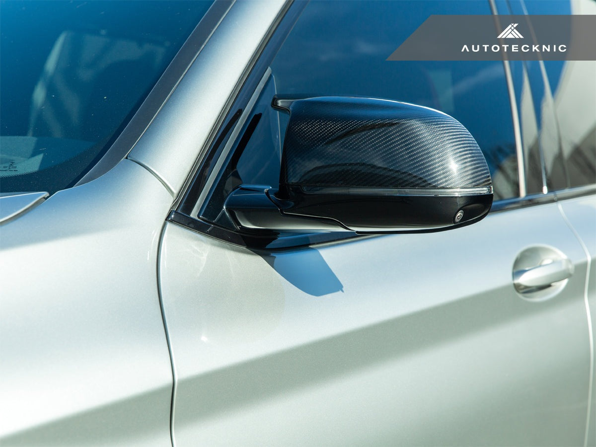 AutoTecknic Replacement Dry Carbon Mirror Covers - BMW G05 X5 M60i | G06 X6 M60i