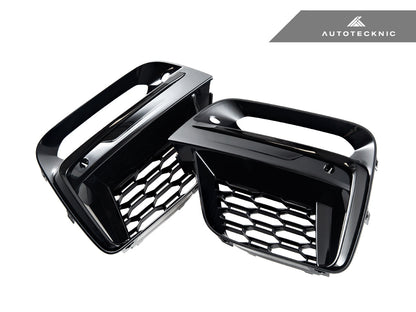 AutoTecknic Gloss Black Lower Grille Trim Set - BMW G01 X3 | G02 X4 M40I Pre-LCI