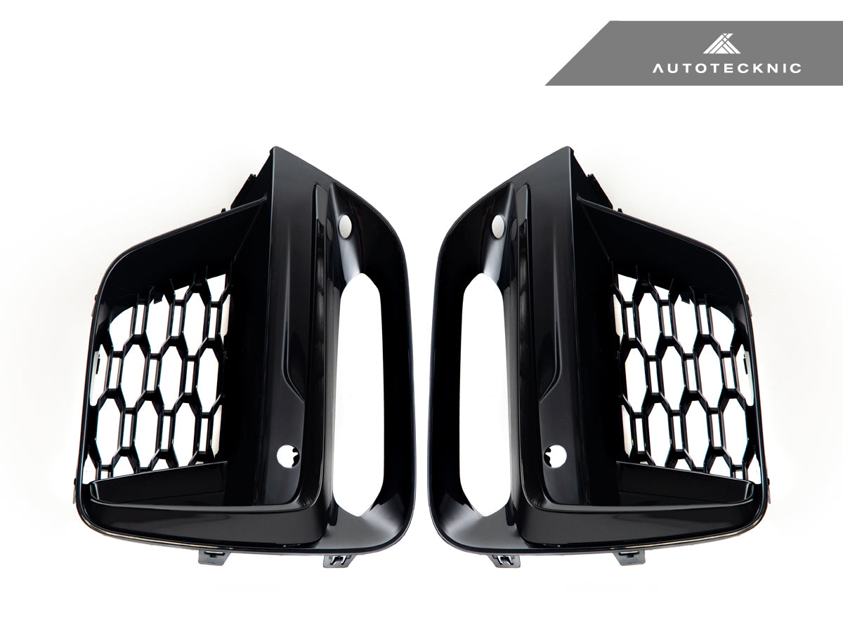 AutoTecknic Gloss Black Lower Grille Trim Set - BMW G01 X3 | G02 X4 M40I Pre-LCI