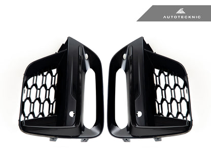 AutoTecknic Gloss Black Lower Grille Trim Set - BMW G01 X3 | G02 X4 M40I Pre-LCI