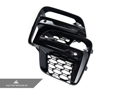 AutoTecknic Gloss Black Lower Grille Trim Set - BMW G01 X3 | G02 X4 M40I Pre-LCI