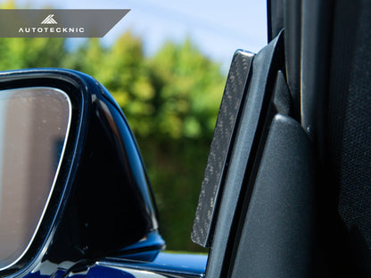 AutoTecknic Version III Dry Carbon Side Mirror Wind Deflector Set - A90 Supra 2020-Up