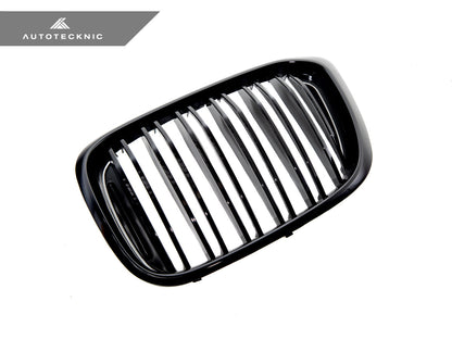 AutoTecknic Dual-Slats Gloss Black Front Grille Set - BMW G01 X3 | G02 X4 Pre-LCI