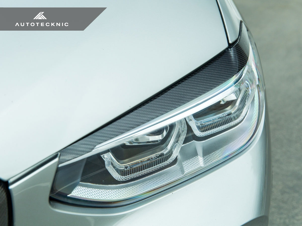 AutoTecknic Carbon Fiber Headlight Trim Set - BMW F97 X3M | F98 X4M