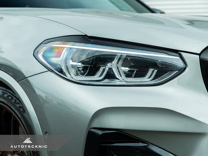 AutoTecknic Carbon Fiber Headlight Trim Set - BMW F97 X3M | F98 X4M