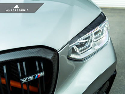 AutoTecknic Carbon Fiber Headlight Trim Set - BMW F97 X3M | F98 X4M