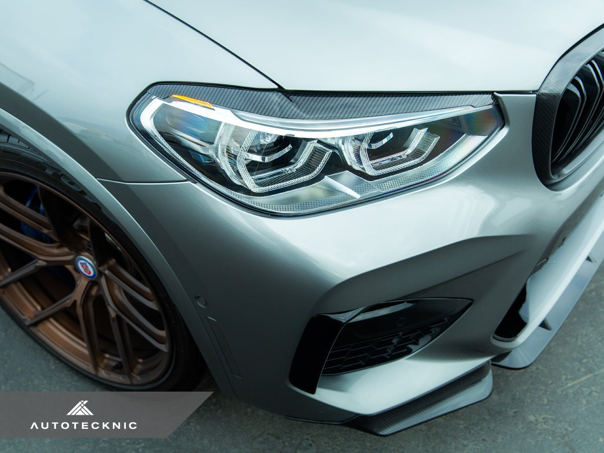AutoTecknic Carbon Fiber Headlight Trim Set - BMW F97 X3M | F98 X4M