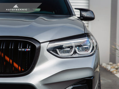 AutoTecknic Carbon Fiber Headlight Trim Set - BMW F97 X3M | F98 X4M