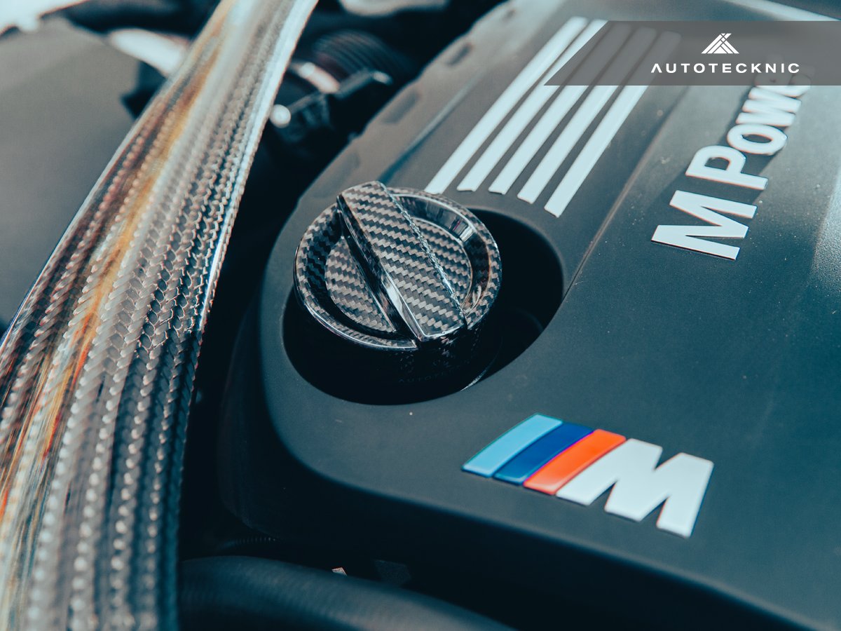 AutoTecknic Dry Carbon Competition Oil Cap Cover - BMW F95 X5M | F96 X6M