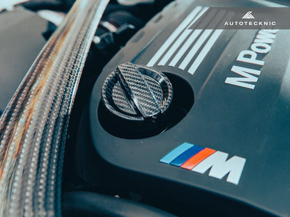 AutoTecknic Dry Carbon Competition Oil Cap Cover - BMW E70 X5M | E71 X6M