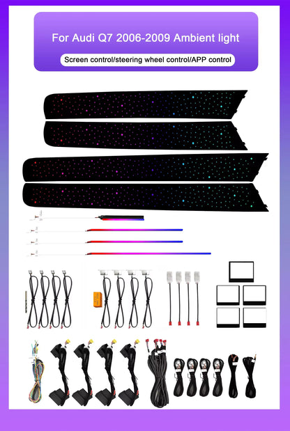 Audi Q7 Interior 64-Color Symphony LED Ambient Light Kit 2006 - 2015