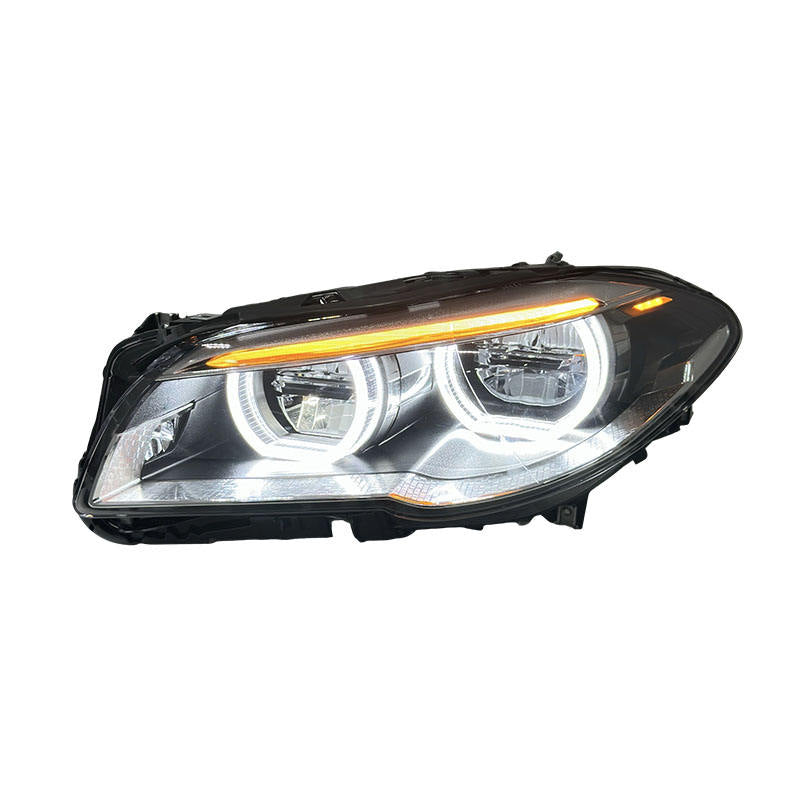 Dual Color Angel Eyes LED Headlights Assembly for BMW 5 Series F10 F18 (2011–2017)