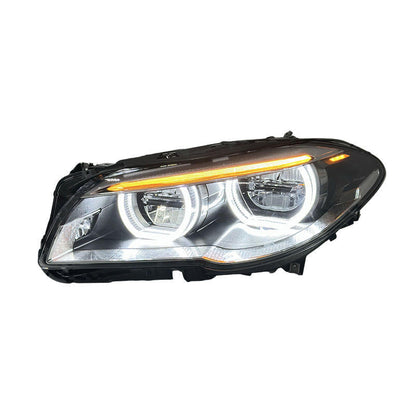 Dual Color Angel Eyes LED Headlights Assembly for BMW 5 Series F10 F18 (2011–2017)