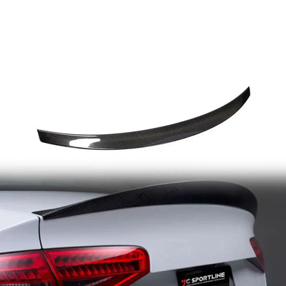 Audi A4 B8.5 S-Line / S4 Sedan Carbon Fiber Ducktail Rear Trunk Spoiler 2013 - 2016