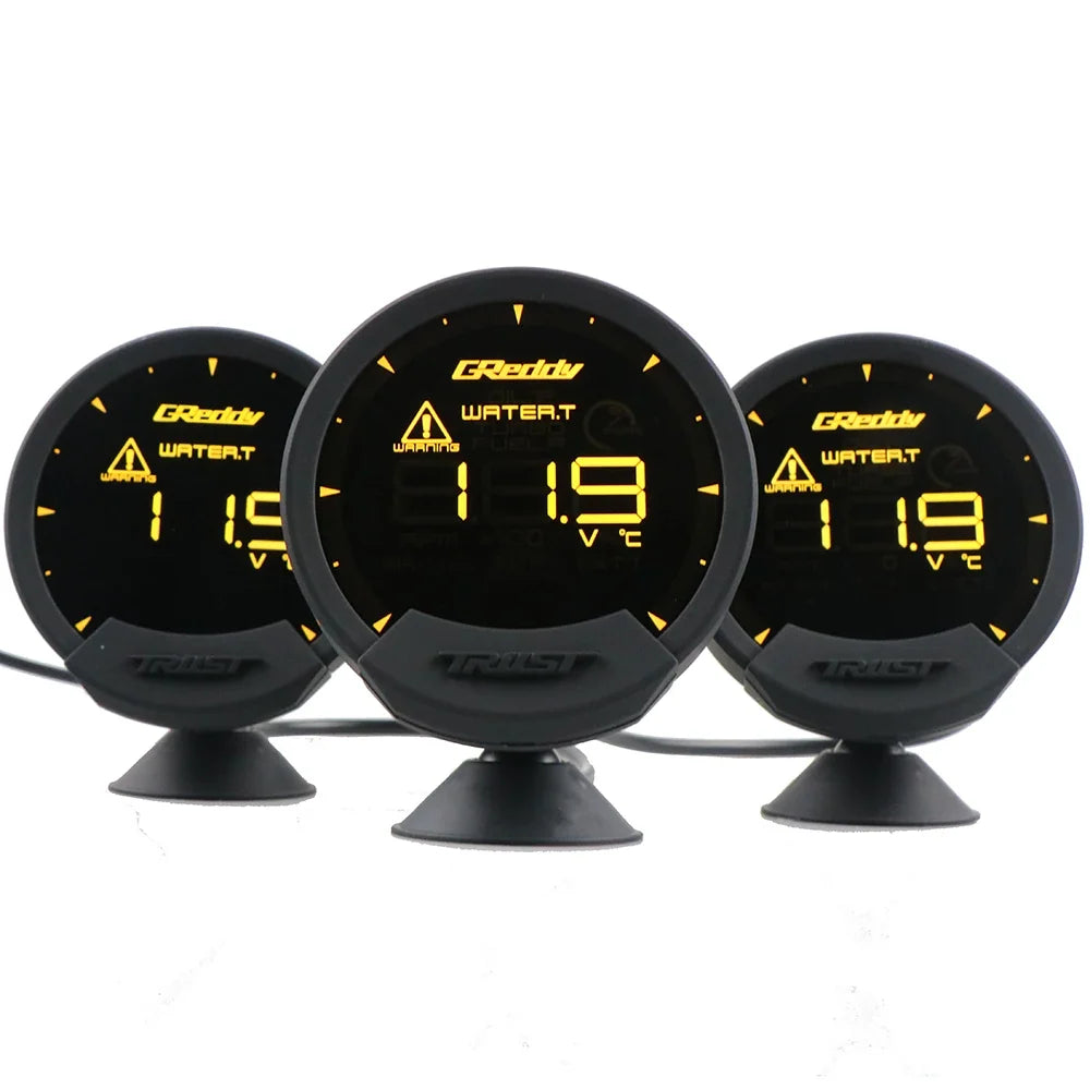 Greddi Sirius 7 Color LCD Head Up Display Gauge | Universal 10-Function Digital Gauge