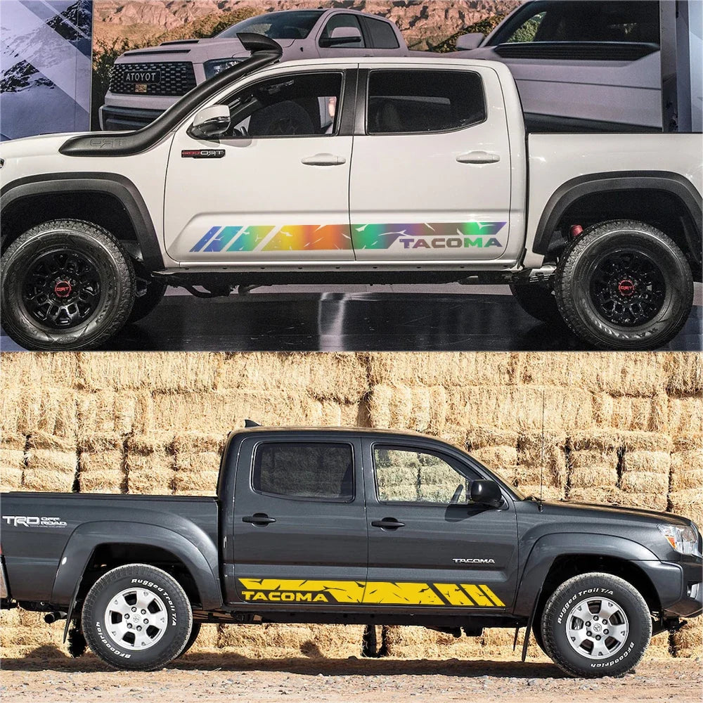 Door Side Skirt Stripe Decal for Toyota Tacoma | Custom Pickup Vinyl Graphic