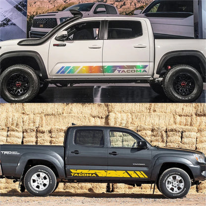Door Side Skirt Stripe Decal for Toyota Tacoma | Custom Pickup Vinyl Graphic