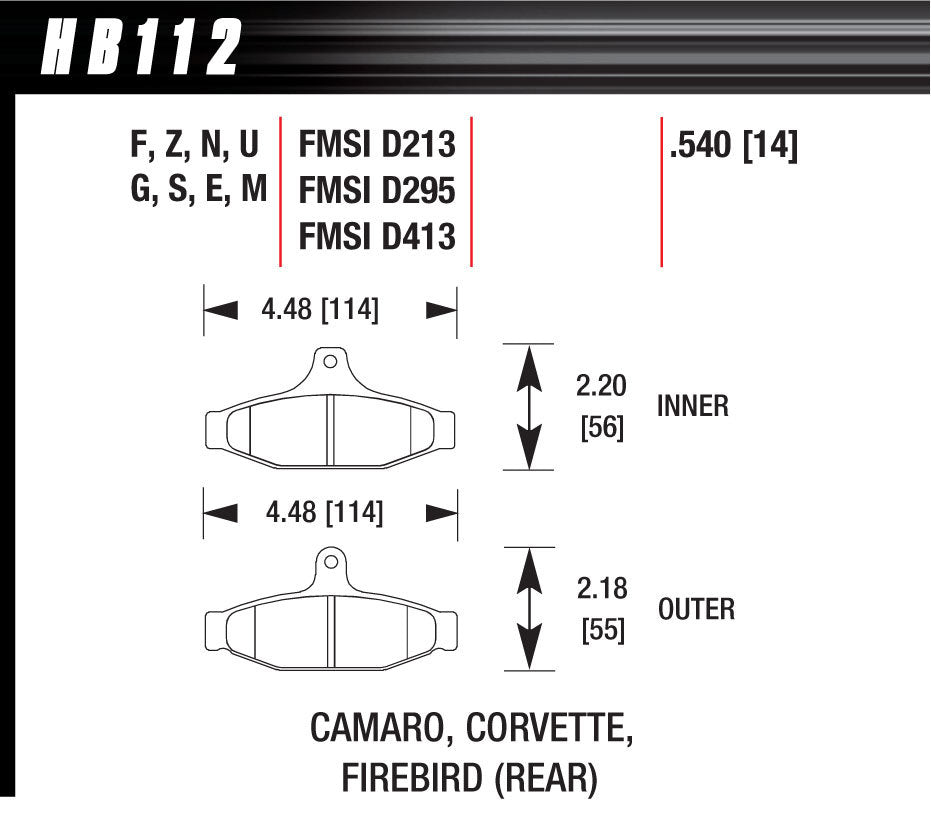 HP PLUS BRAKE PADS