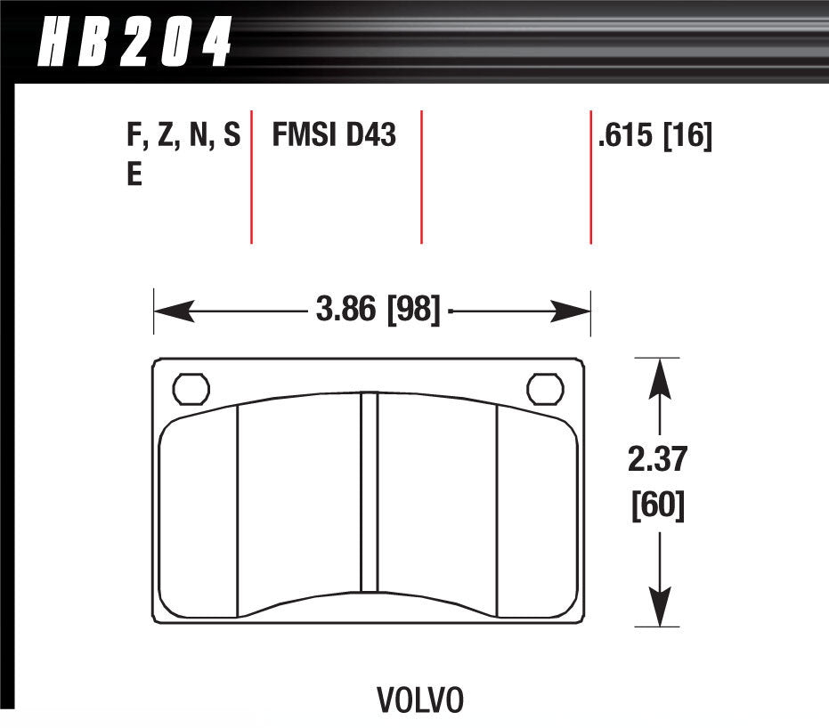BRAKE PADS STREET HP PLUS