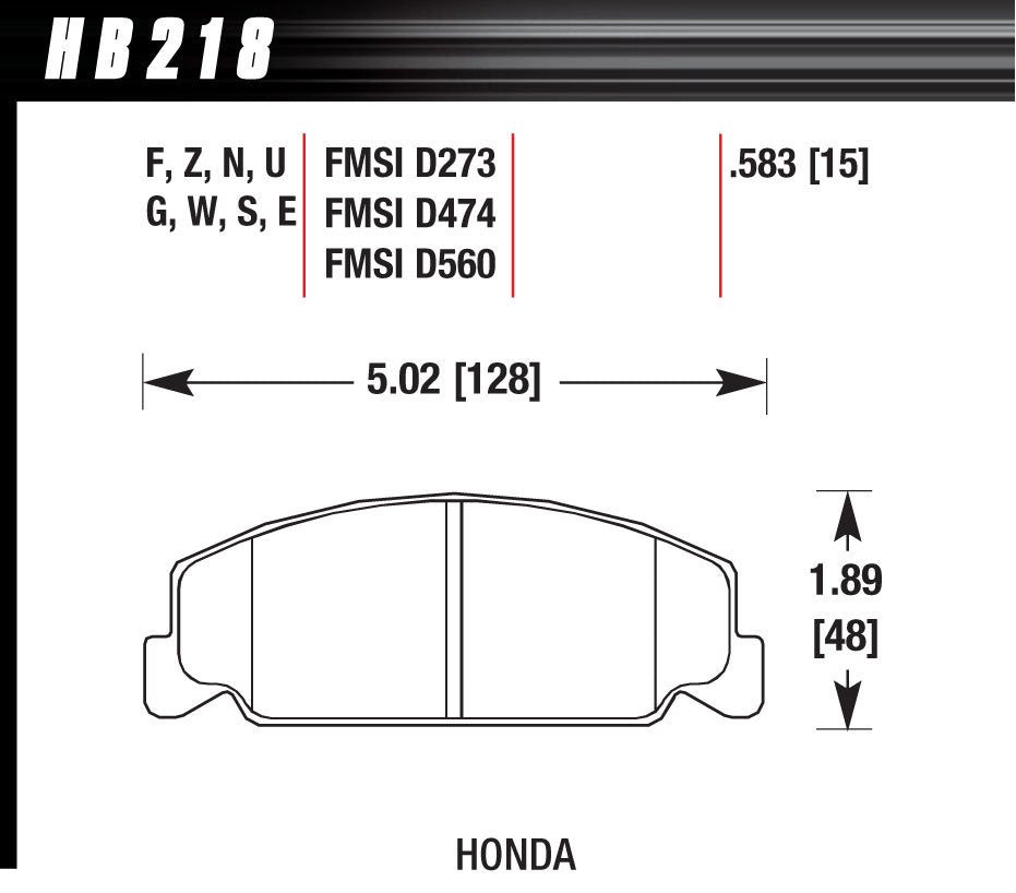 HP PLUS BRAKE PADS