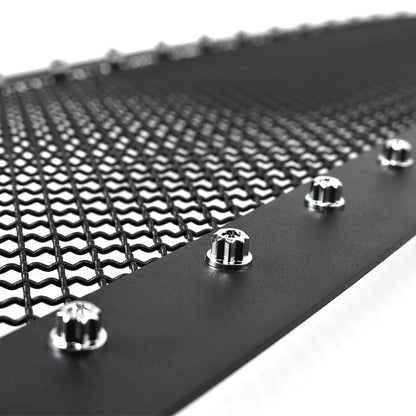 2004-2008 Ford F-150 Rivet Style Black Stainless Steel Mesh Grille Center Insert