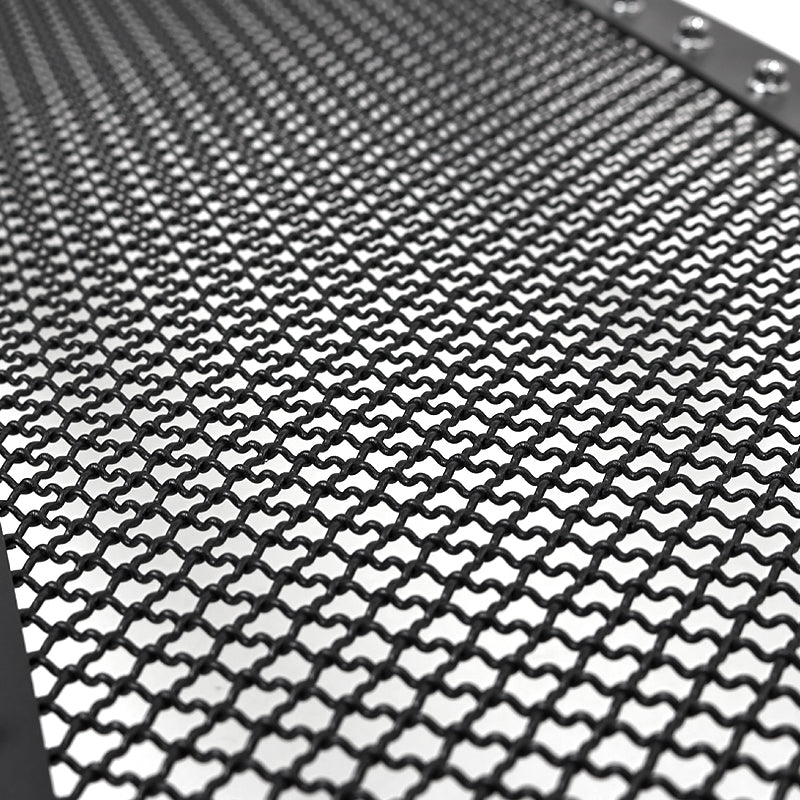 2004-2008 Ford F-150 Rivet Style Black Stainless Steel Mesh Grille Center Insert