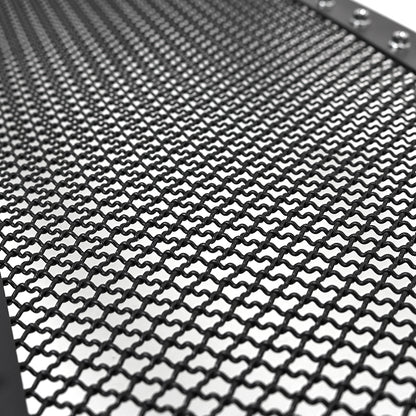 2004-2008 Ford F-150 Rivet Style Black Stainless Steel Mesh Grille Center Insert