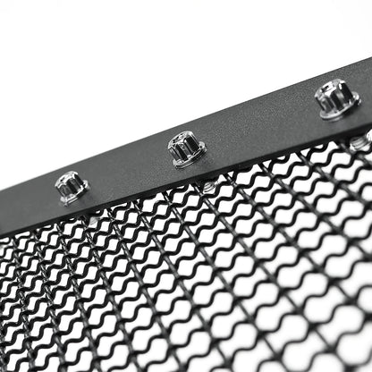 2004-2008 Ford F-150 Rivet Style Black Stainless Steel Mesh Grille Center Insert