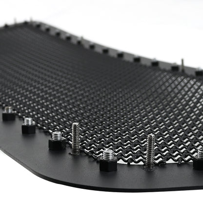 2004-2008 Ford F-150 Rivet Style Black Stainless Steel Mesh Grille Center Insert