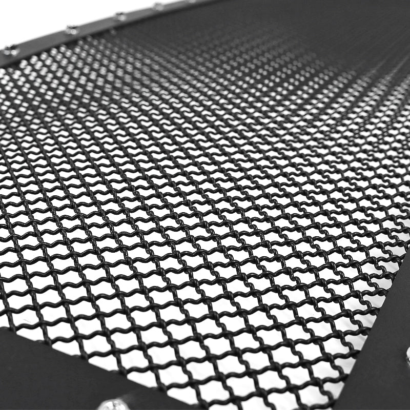 2009-2014 Ford F-150 Rivet Style Black Stainless Steel Mesh Grille  Center Insert