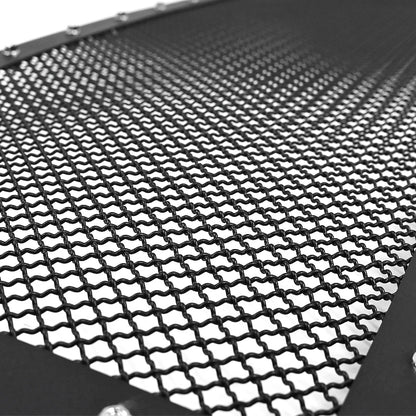 2009-2014 Ford F-150 Rivet Style Black Stainless Steel Mesh Grille  Center Insert