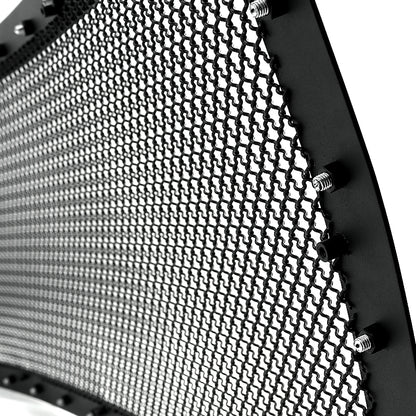 2009-2014 Ford F-150 Rivet Style Black Stainless Steel Mesh Grille  Center Insert