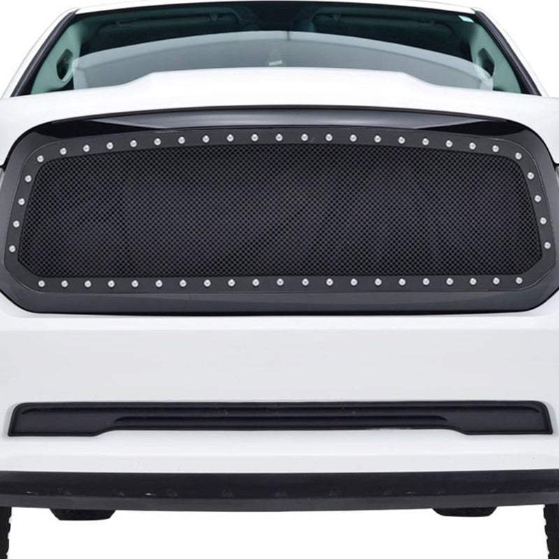 2013-2018 RAM 1500 1500 Rivet Style Black Stainless Steel Mesh Grille Insert