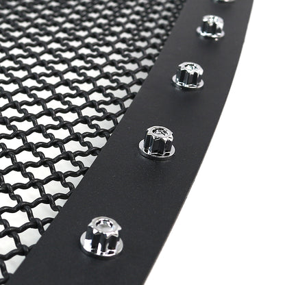 2003-2006 GMC Sierra 1500 Rivet Style Black Stainless Steel Mesh Grille Insert