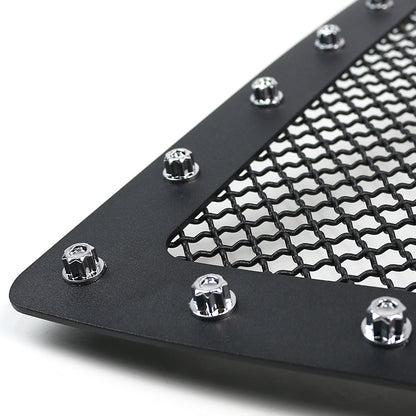 2003-2006 GMC Sierra 1500 Rivet Style Black Stainless Steel Mesh Grille Insert