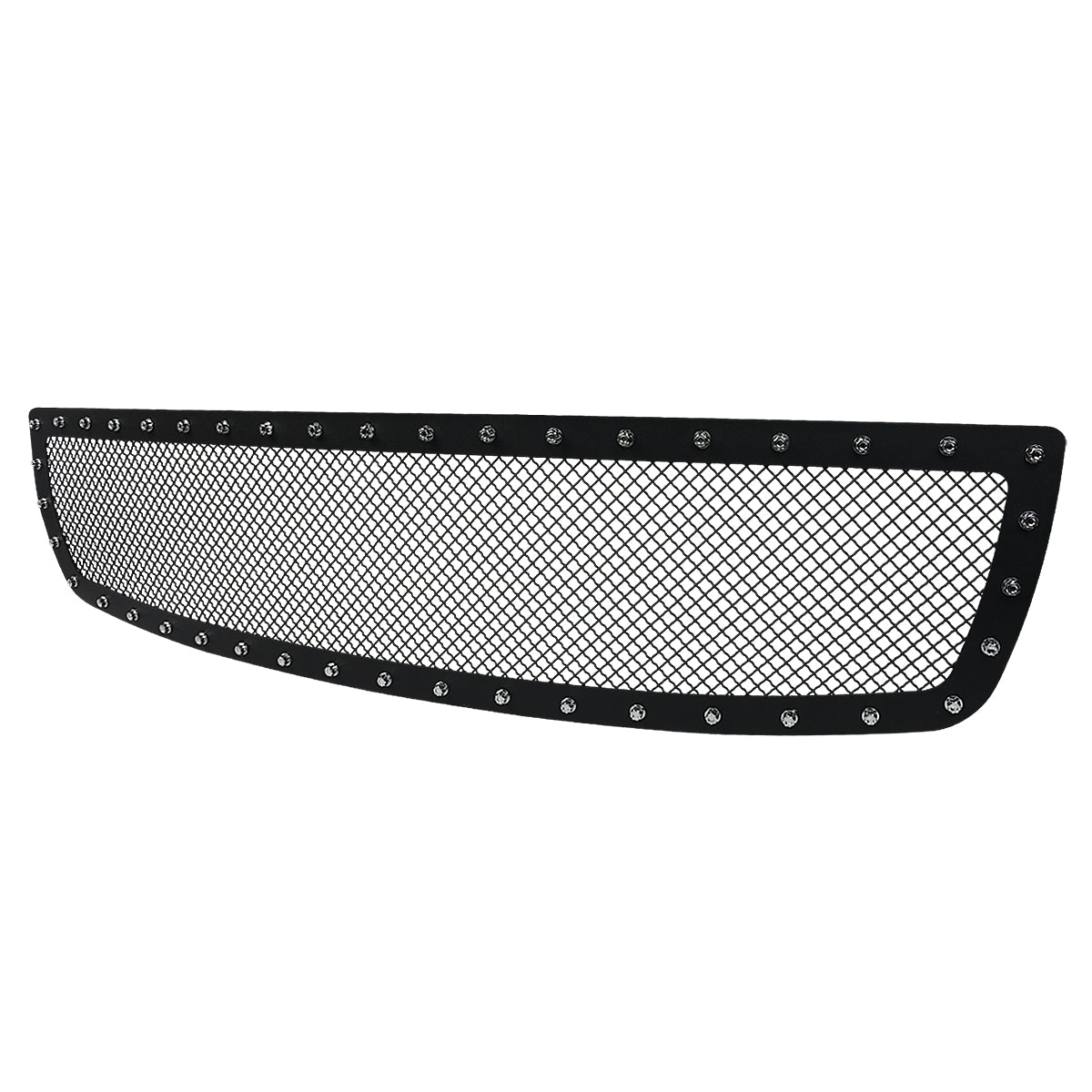 2003-2006 GMC Sierra 1500 Rivet Style Black Stainless Steel Mesh Grille Insert
