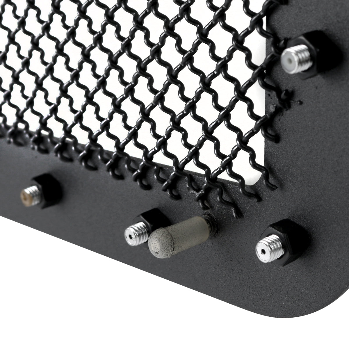 2007-2013 GMC Sierra 1500 NBS Rivet Style Black Stainless Steel Mesh Grille Insert