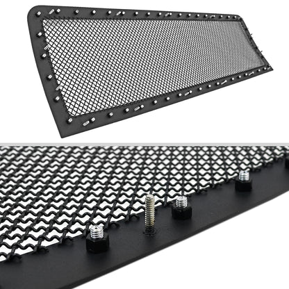 2007-2013 GMC Sierra 1500 NBS Rivet Style Black Stainless Steel Mesh Grille Insert