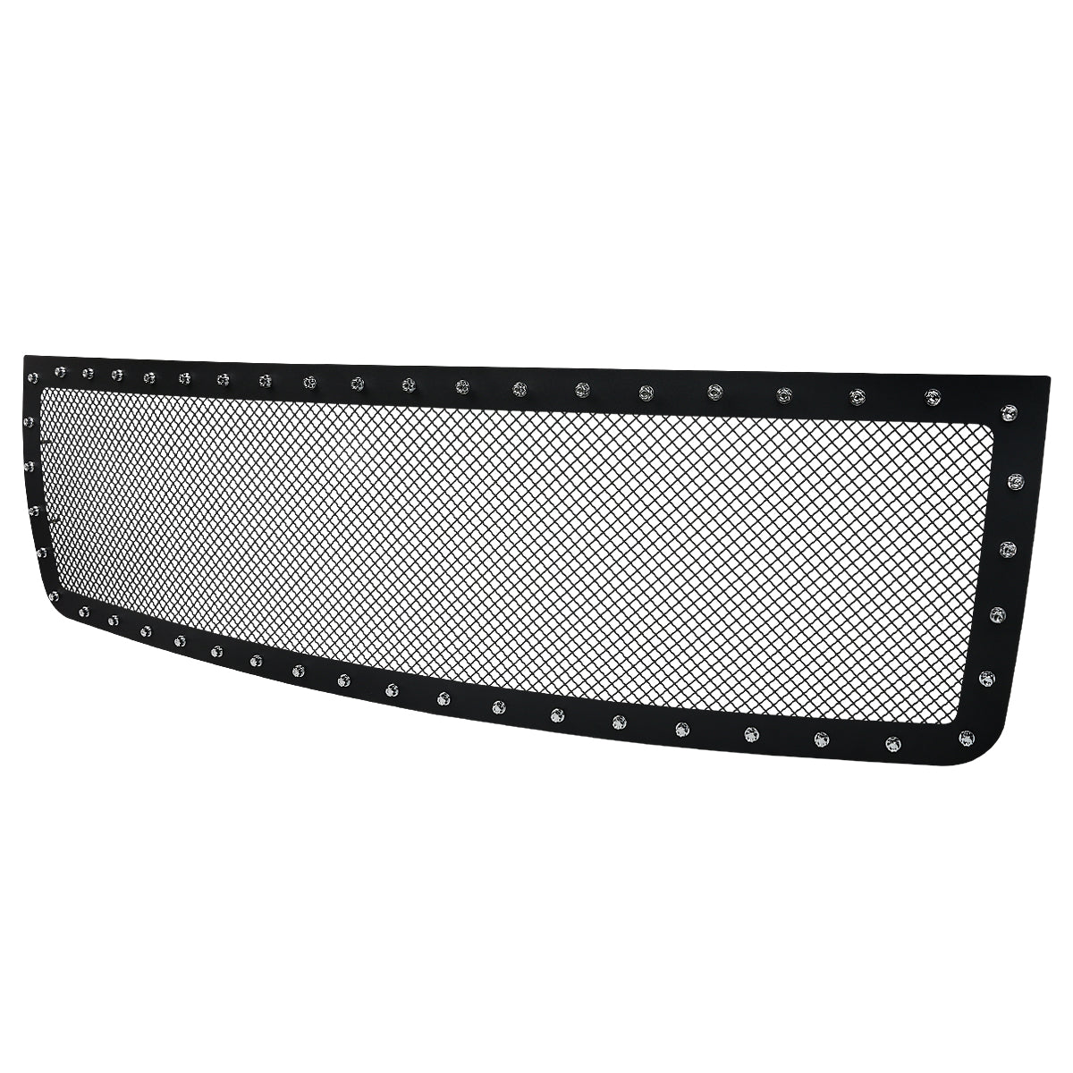 2007-2013 GMC Sierra 1500 NBS Rivet Style Black Stainless Steel Mesh Grille Insert