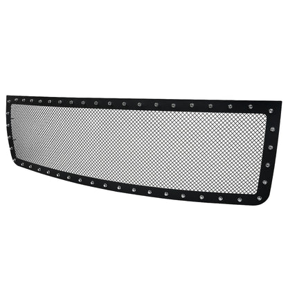 2007-2013 GMC Sierra 1500 NBS Rivet Style Black Stainless Steel Mesh Grille Insert