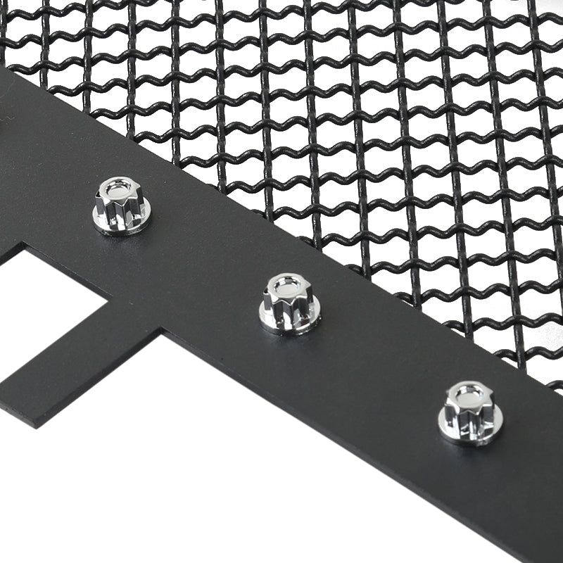 2014-2015 GMC Sierra 1500 Rivet Style Black Stainless Steel Mesh Grille Insert